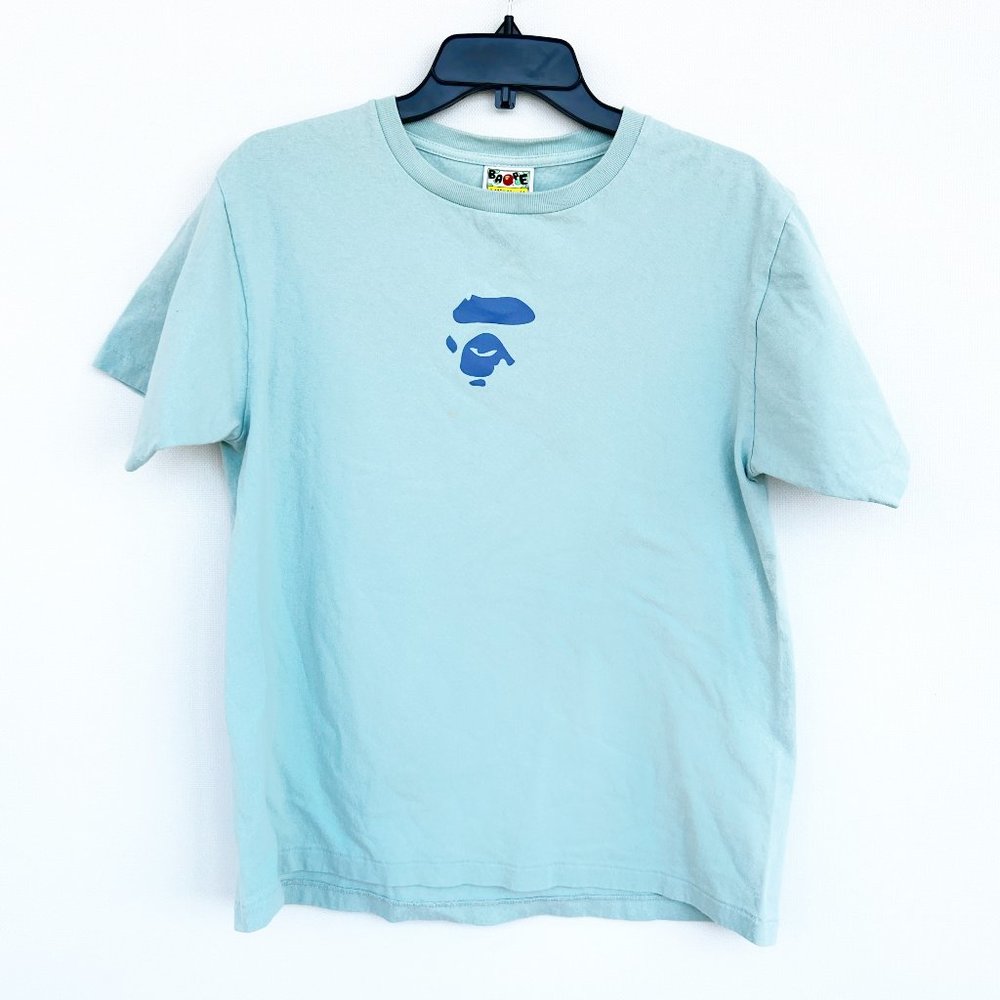 Light Blue A BATHING APE shirt size M